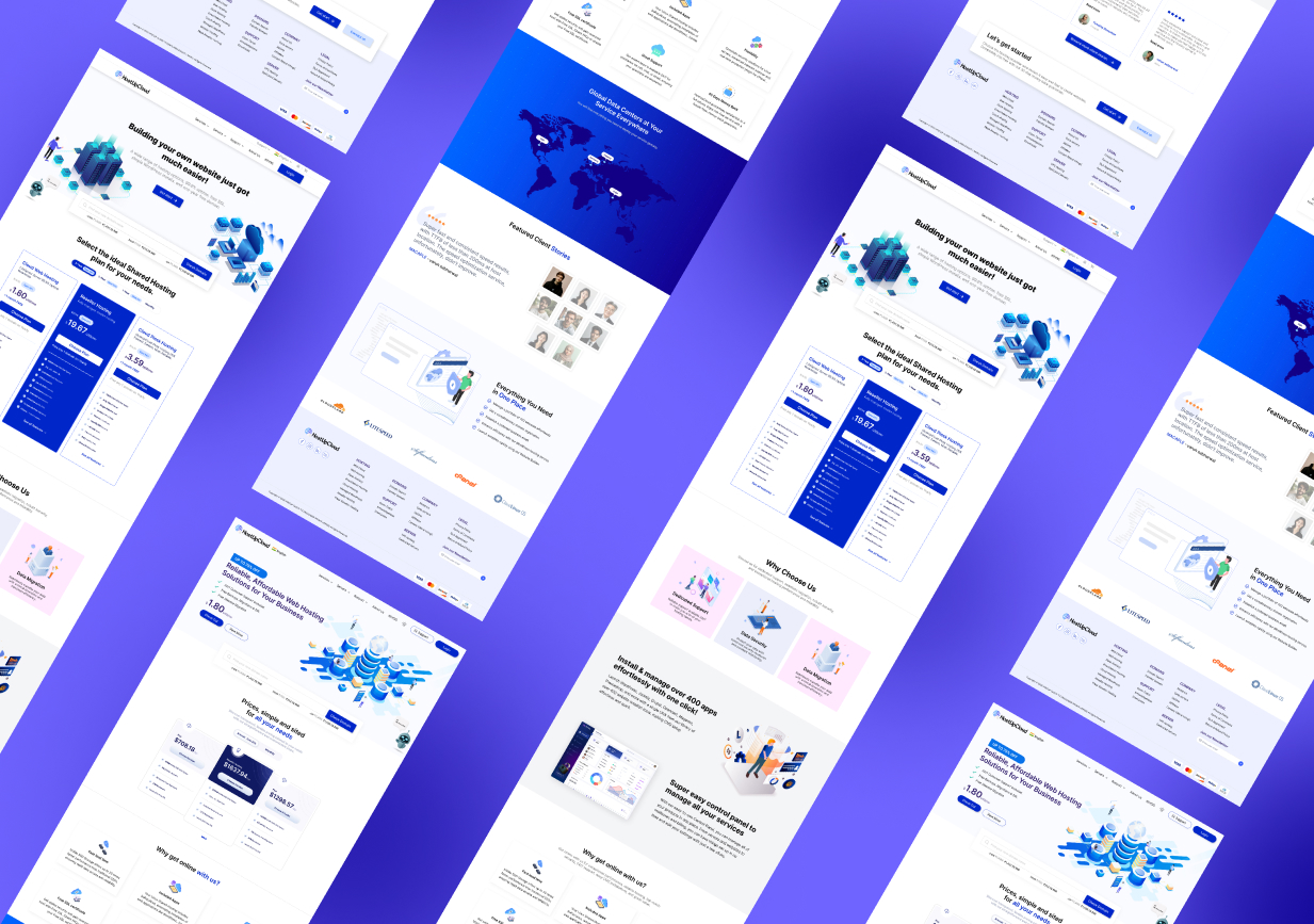UI Design For HostUpCloud 