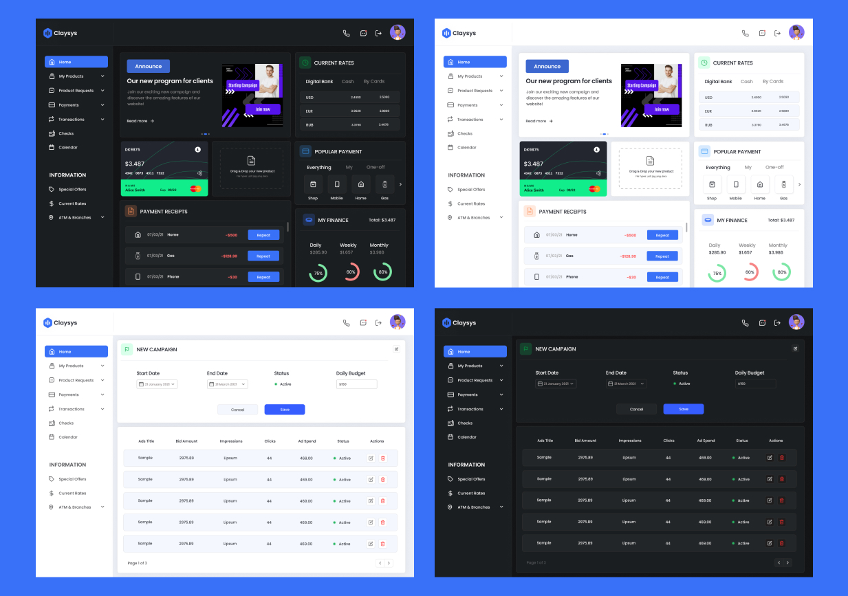 Innovative Admin Dashboard UI Design
