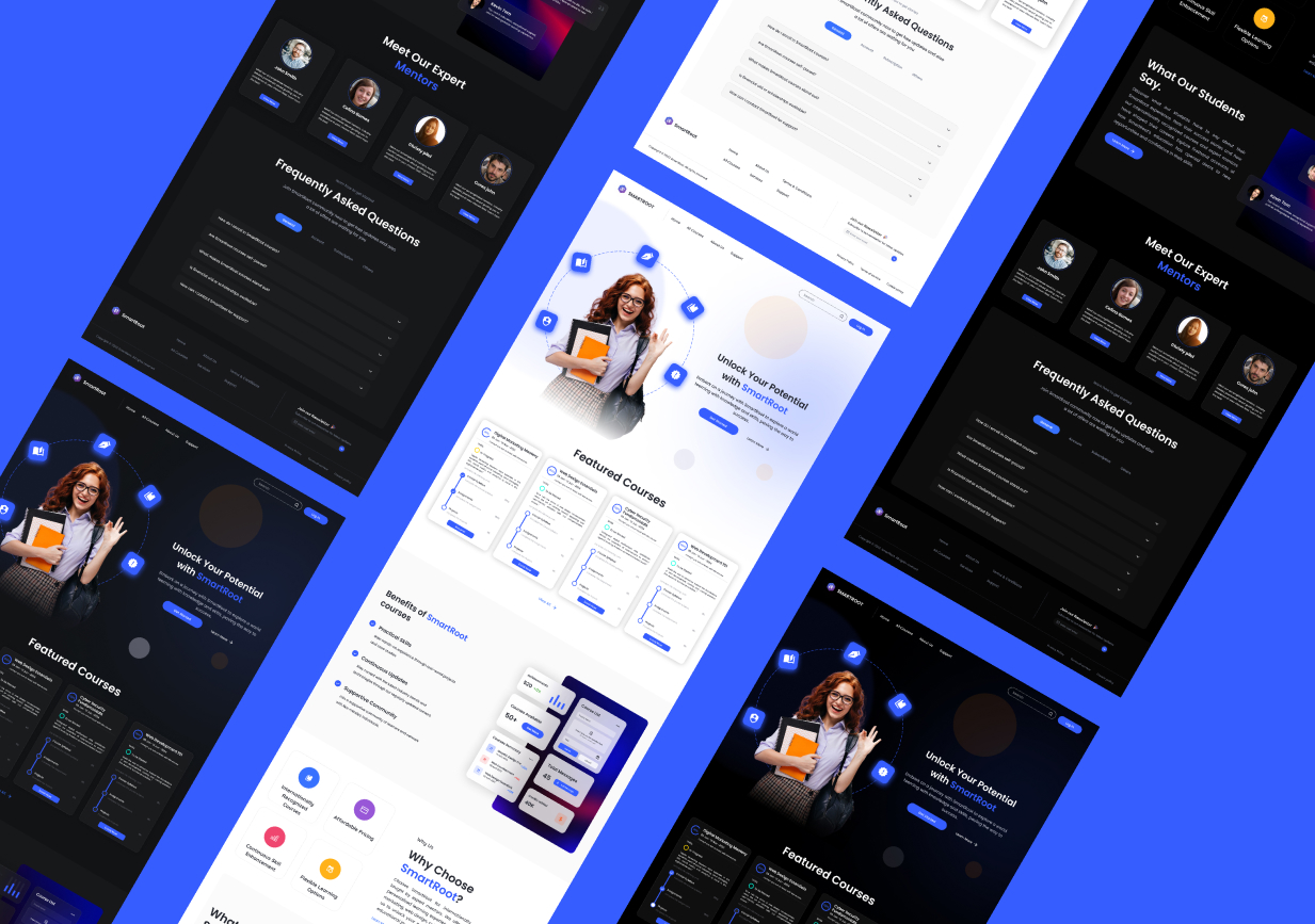 SmartRoot College Education Center UI Design
