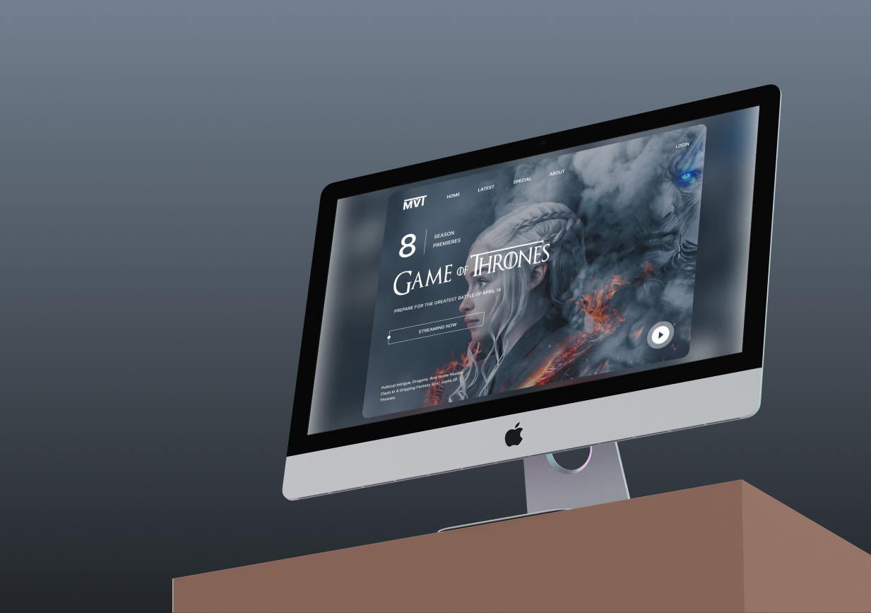 Game of Thrones Poster UI Design