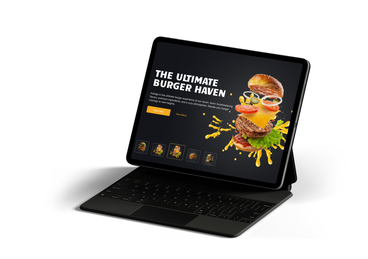Burger Poster UI Design