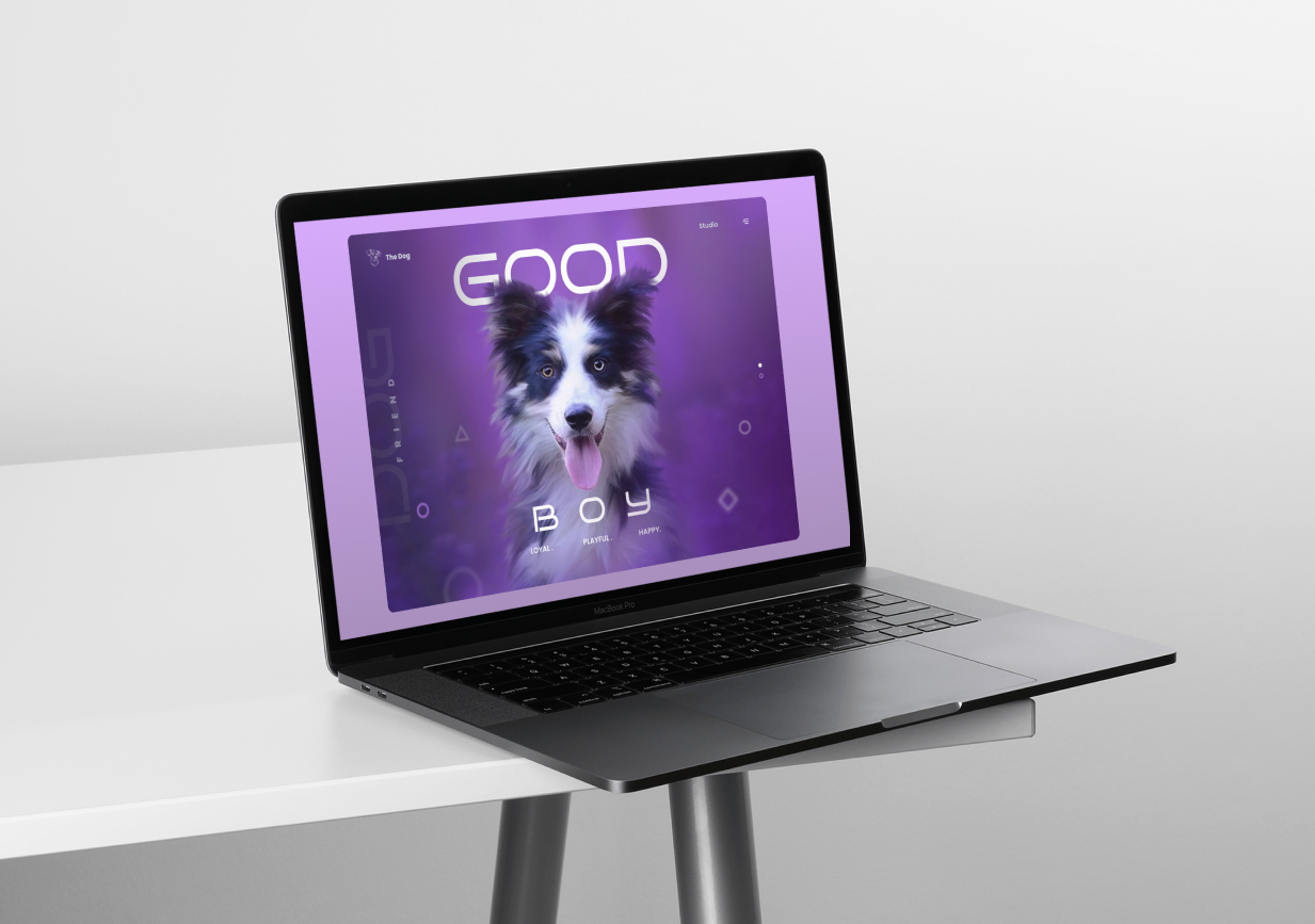 Dog Enthusiast Website UI Design